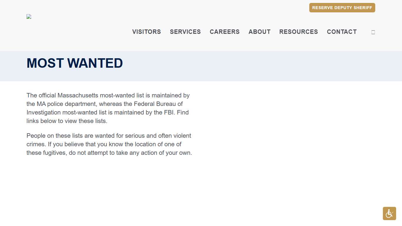 Most Wanted - Worcester County Sheriff's Office